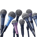 Set di microfoni dinamici e a condensatore per spettacoli dal vivo